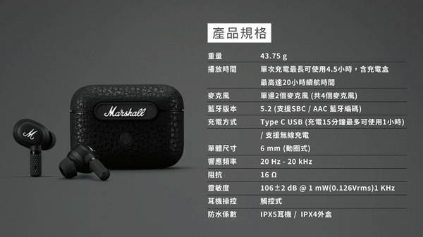 Marshall Motif A.N.C. 真無線耳機 咖啡廳工作環境 