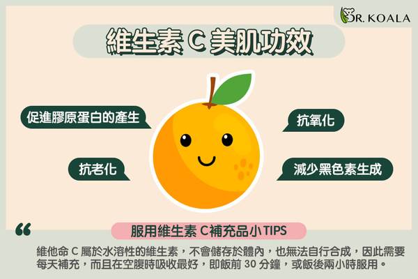 維他命C 皮膚改善 